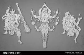 Line art: Oni